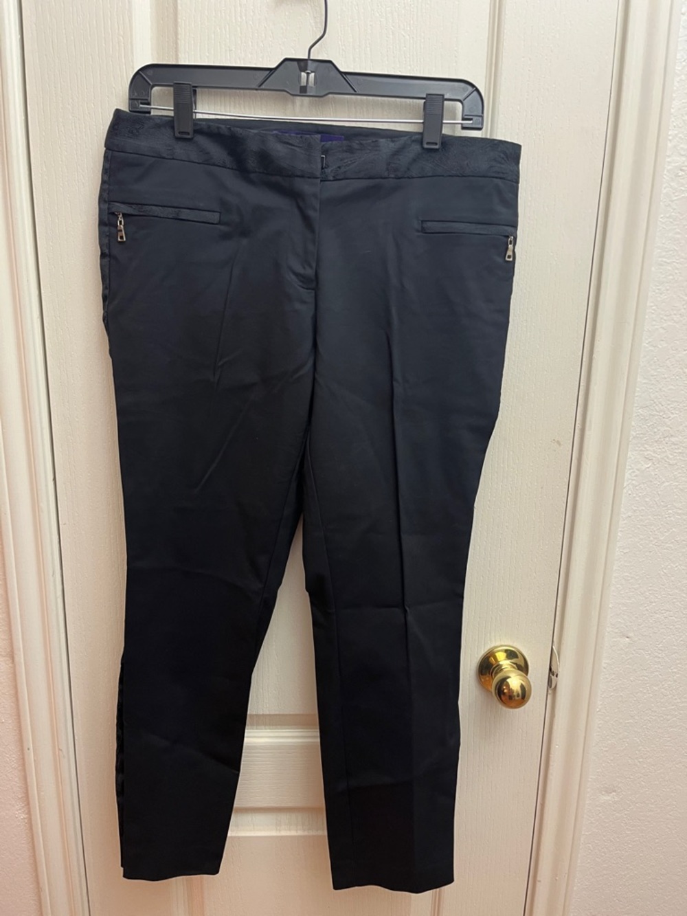 Forever 21 Black Pants with Purple Label